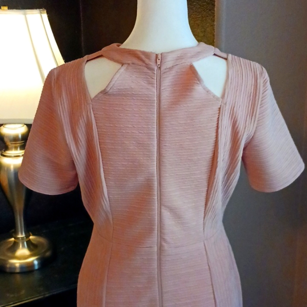 Asos pink dress size 6 bodycon midi - Picture 7 of 9